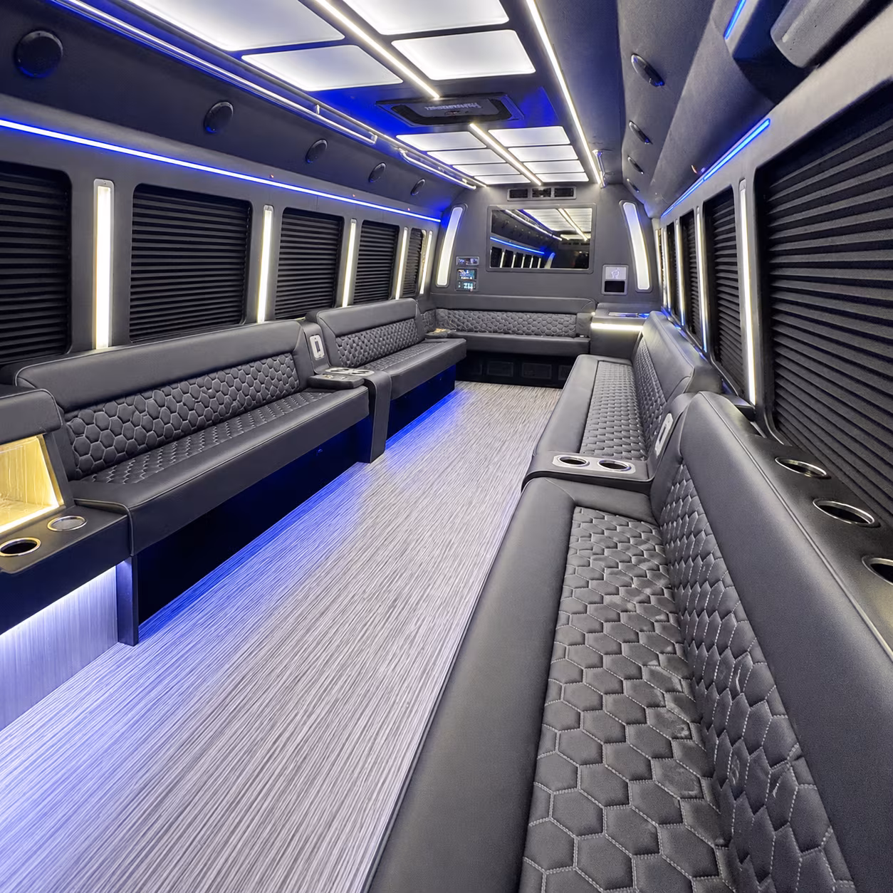 vista party bus rentals inside