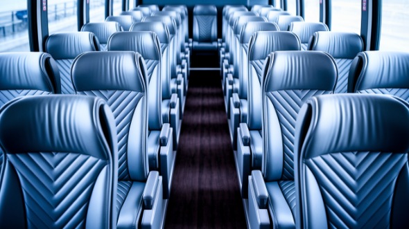vista 54 passenger charter bus interior
