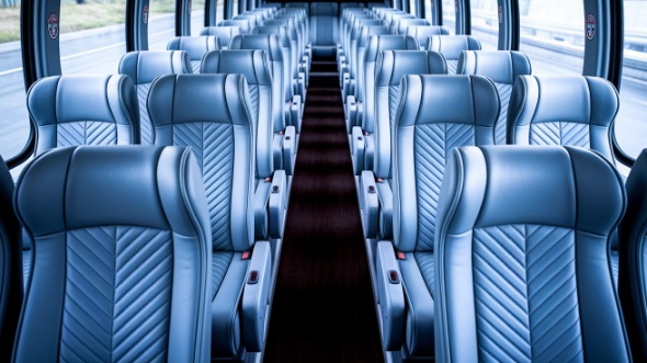 vista 56 passenger charter bus interior