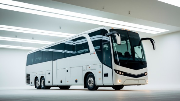 vista 56 passenger charter bus