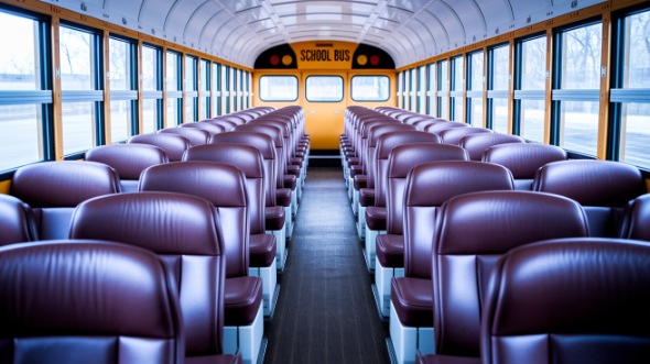 vista school bus rental interior