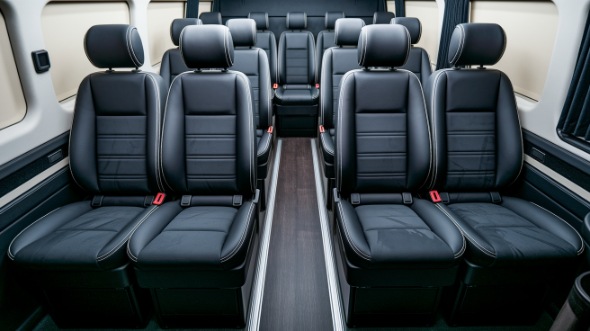 vista sprinter van with driver inside